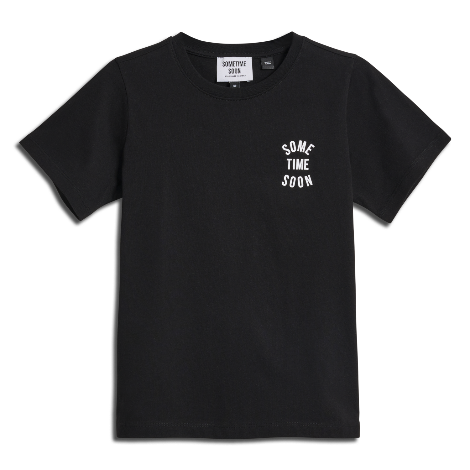 stmREVOLUTION T-SHIRT S/S, BLACK, packshot