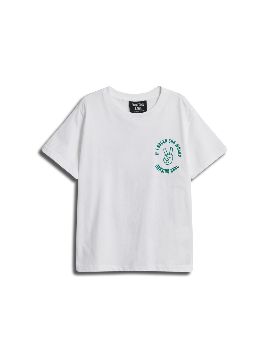 stsCROWN T-SHIRT S/S, BRIGHT WHITE, packshot
