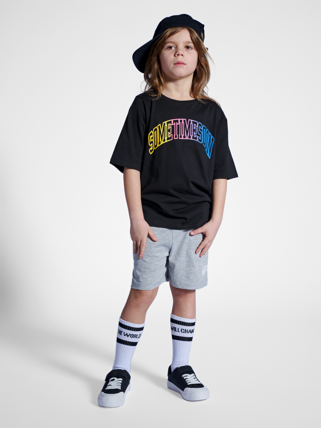 stsOCEAN T-SHIRT S/S, BLACK, model