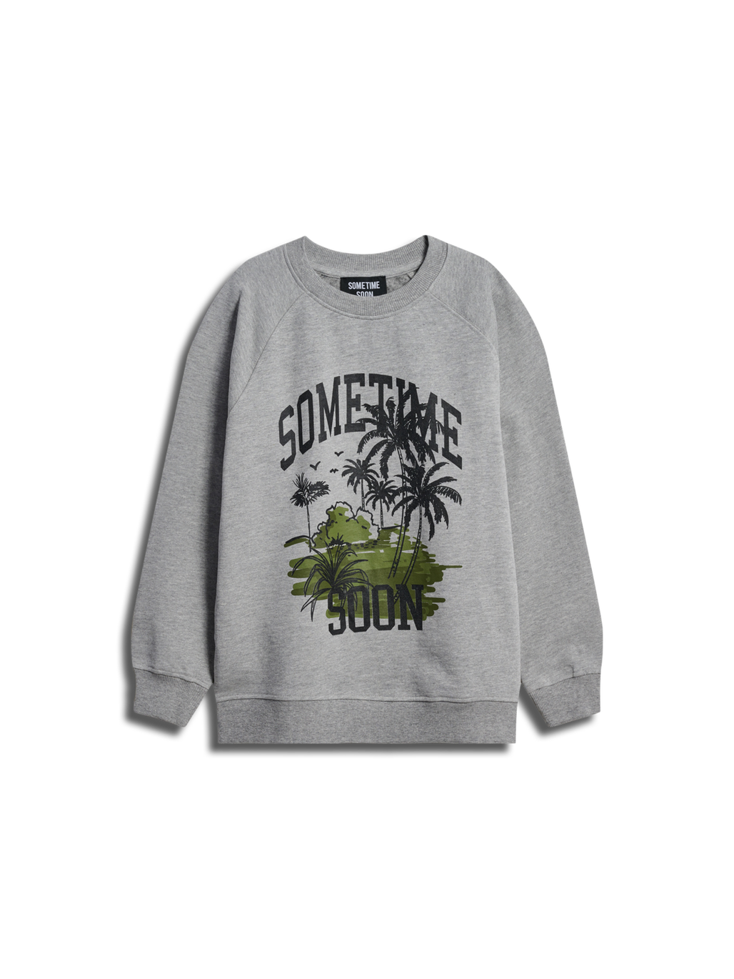 stsPALM SWEATSHIRT, GREY MELANGE, packshot