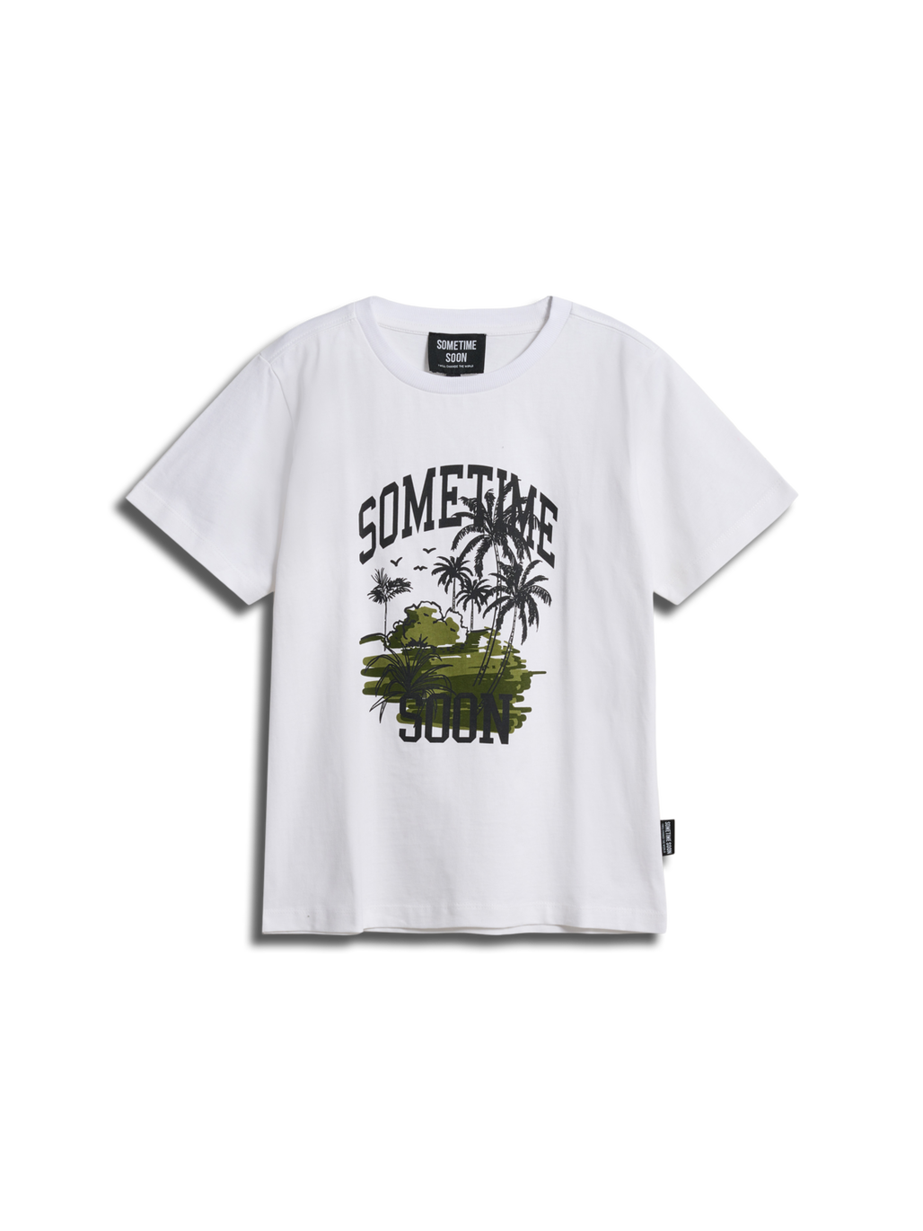 stsPALM T-SHIRT S/S, BRIGHT WHITE, packshot