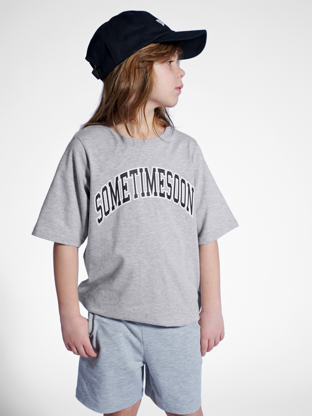 stsOCEAN T-SHIRT S/S, GREY MELANGE, model