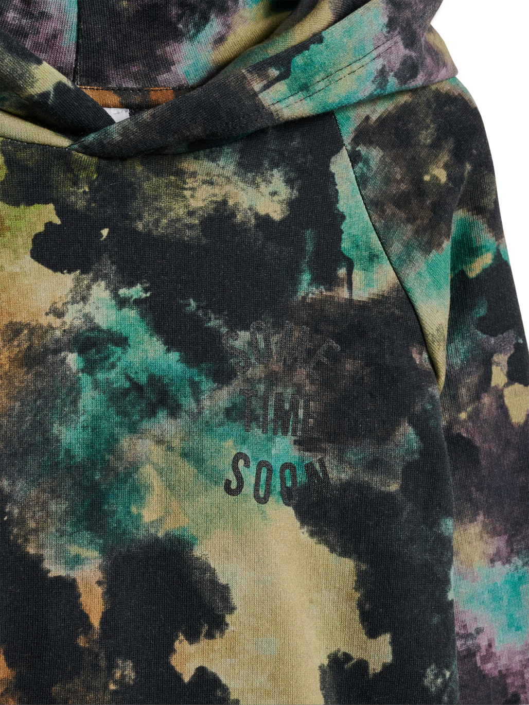 stsMONTEREY AOP HOODIE, ANTIQUE GOLD, packshot