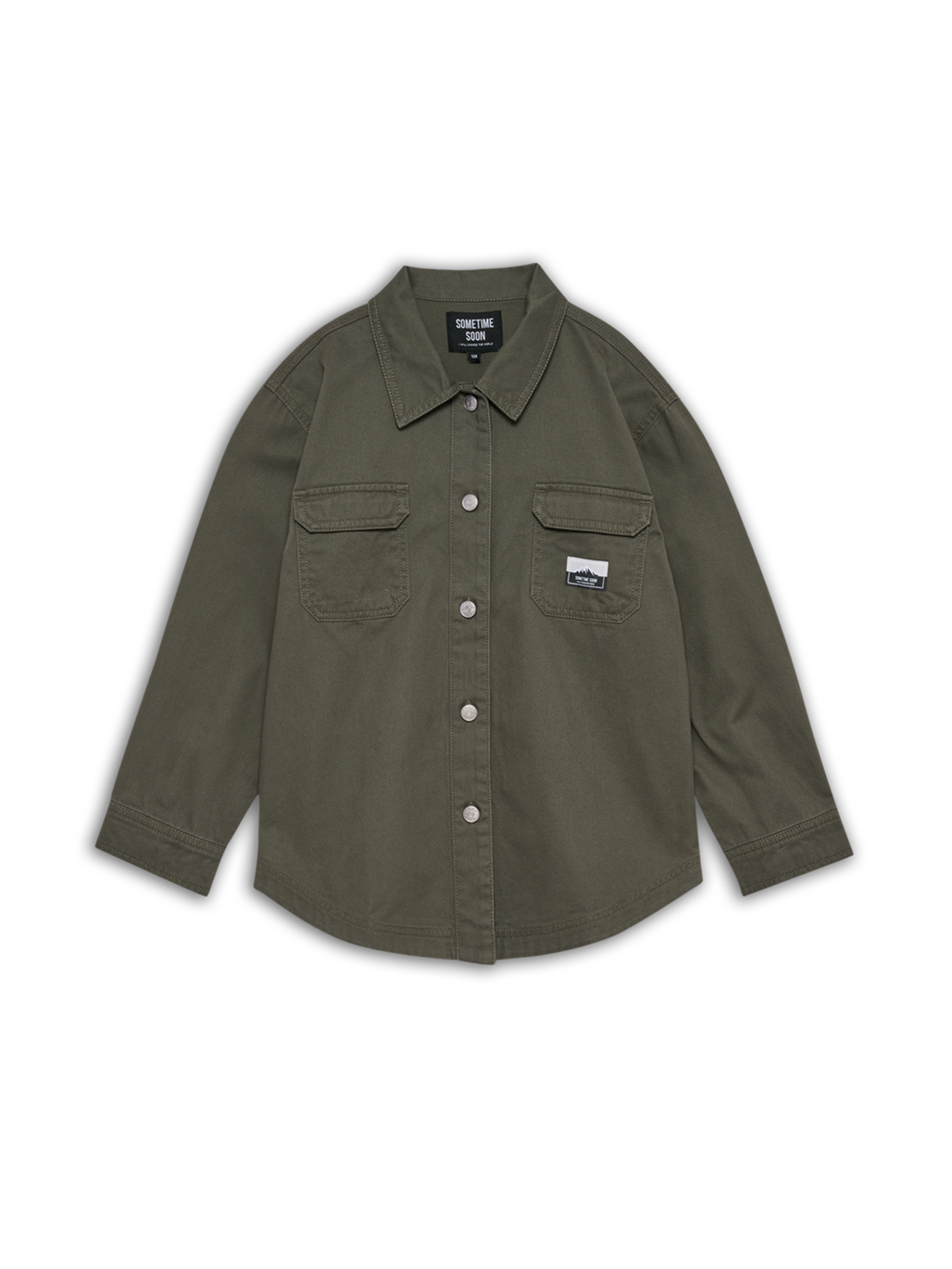 stsARK OVERSHIRT, DUSTY OLIVE, packshot