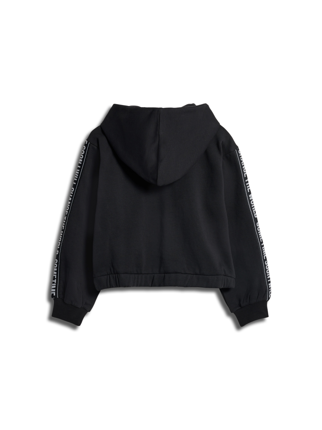 stsEVIE ZIP HOODIE, BLACK, packshot