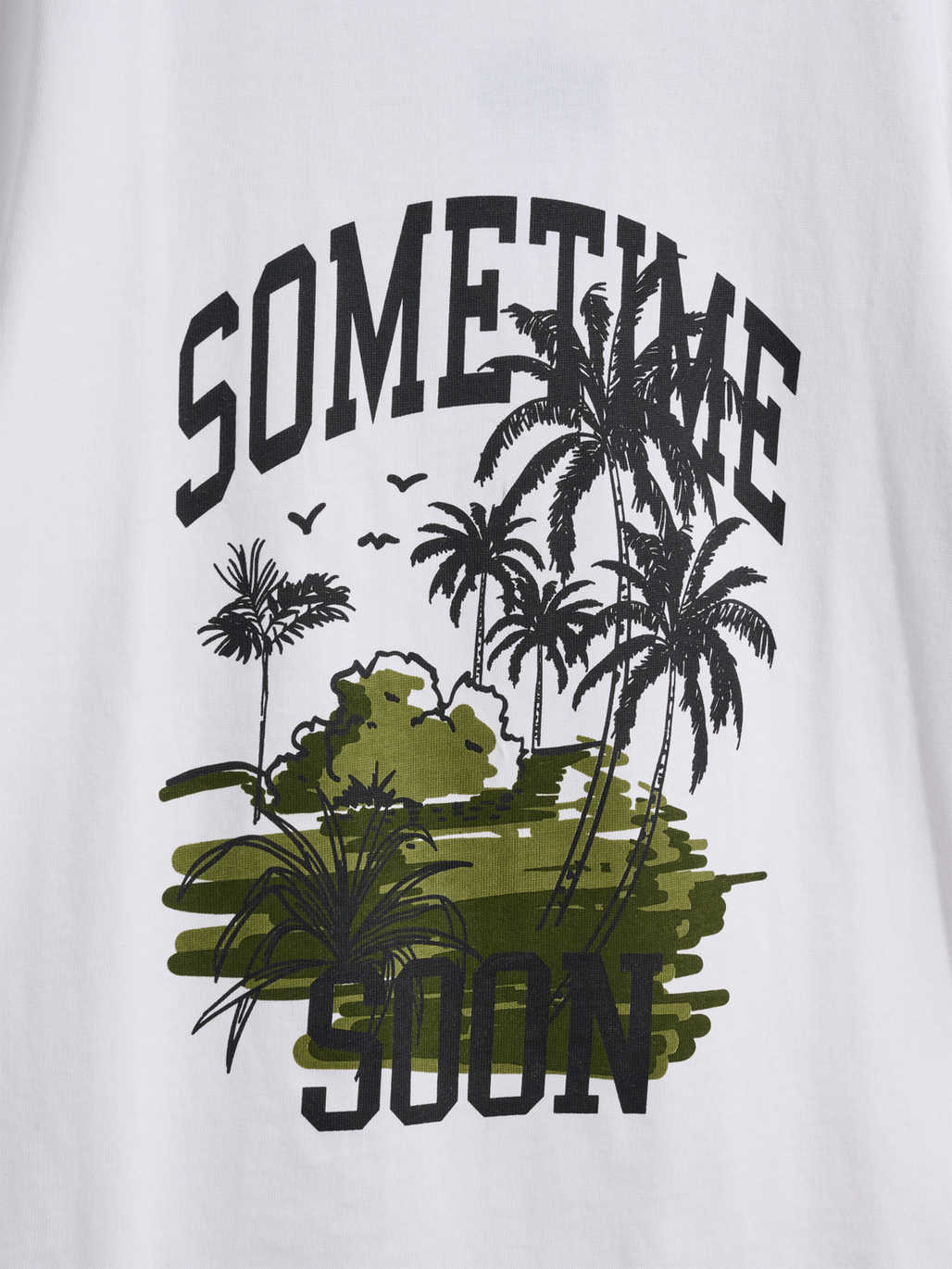 stsPALM T-SHIRT S/S, BRIGHT WHITE, packshot